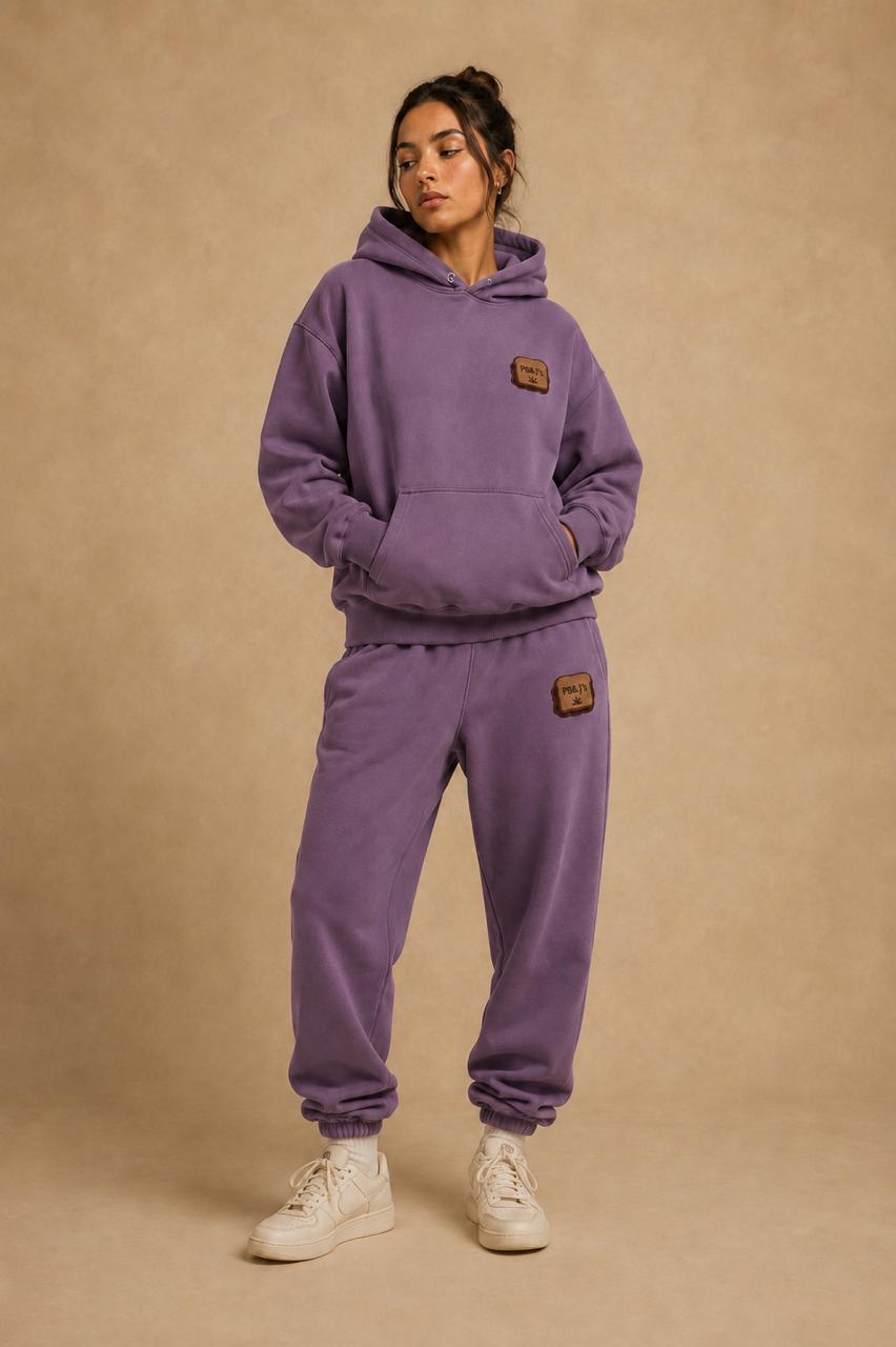 Plum set: hoodie + sweatpants